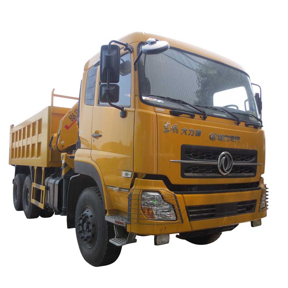 Lori Dump Dongfeng 30 Ton Dengan Kren
